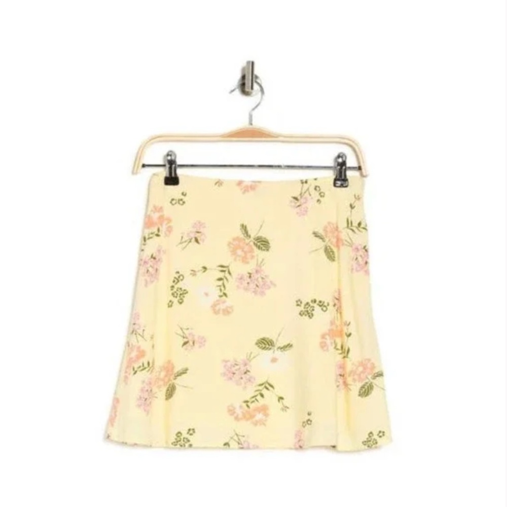 Floral Mini Boho Hipster Hippie Artsy Party Vaca Flowy Chic Girly Classy Skirt